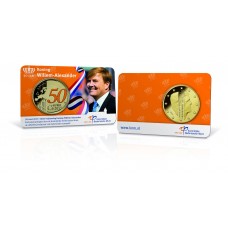 Nederland 50 cent 2017: '50 jaar Koning Willem-Alexander' in coincard